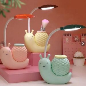 Snail Desk Lamp with Pen/Pencil Holder