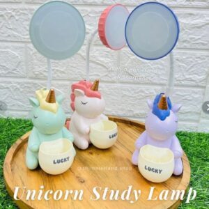 Unicorn Desk Lamp with pencil stand & sharpener