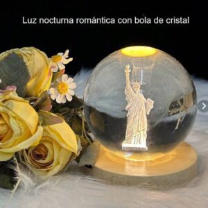 Statue of Liberty 3D Crystal Ball Night Lamp